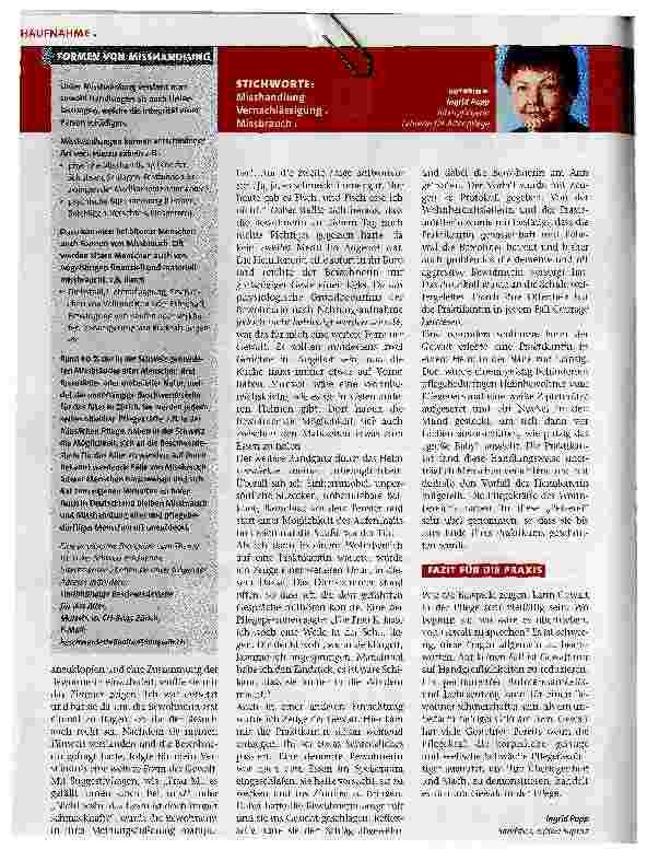 Vorschauseite 2: Aus Schikane nässt sie ständig ein