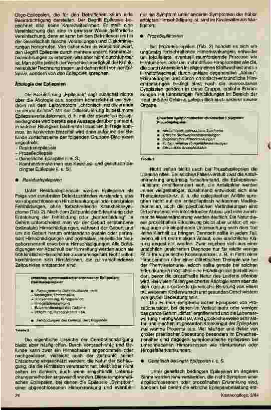 Vorschauseite 3: Krankheitsentstehung (Ätiologie und Pathogenese) und Diagnose der Epilepsien