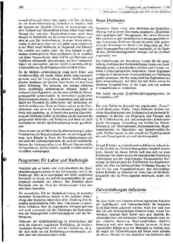 Vorschauseite 2: Leistungsfähigkeit und Qualität von Diagnostik und Therapie