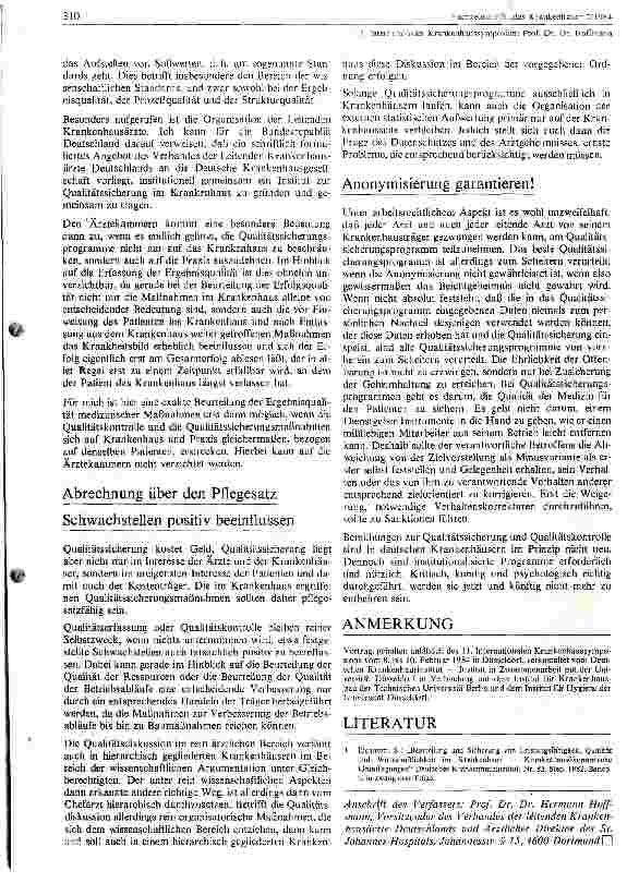 Vorschauseite 4: Leistungsfähigkeit und Qualität von Diagnostik und Therapie