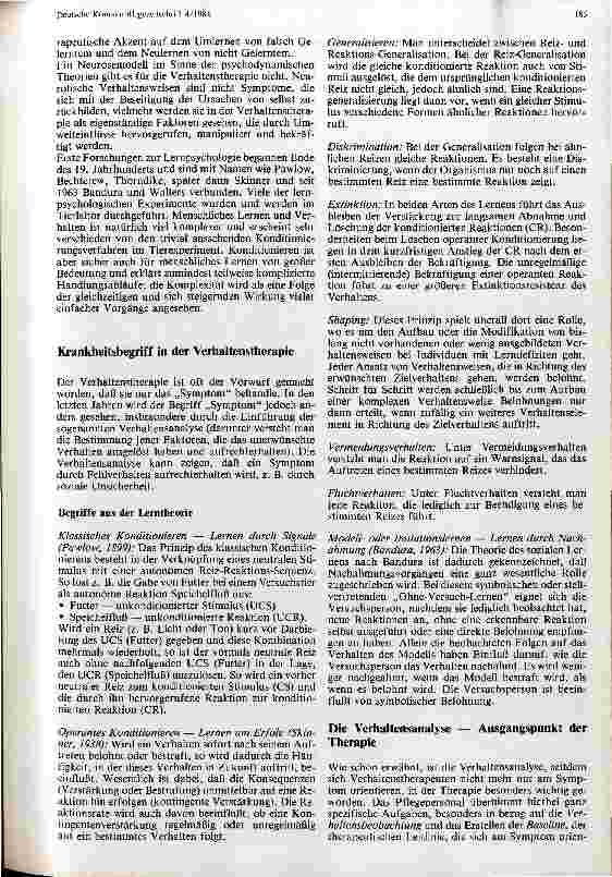 Vorschauseite 2: Verhaltenstherapie als pflegerische Aufgabe