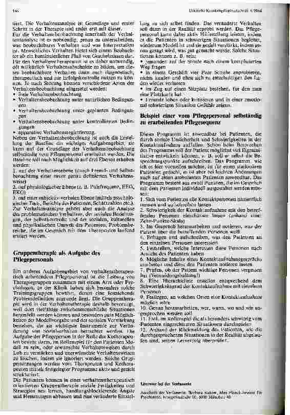 Vorschauseite 3: Verhaltenstherapie als pflegerische Aufgabe