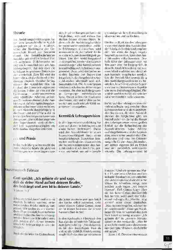 Vorschauseite 2: Supervision in der Krankenpflege, Teil 2 Weiterbildungslehrgang 90/ 92 an der Schwesternhochschule d.Diakonie, Berlin-Grunewald