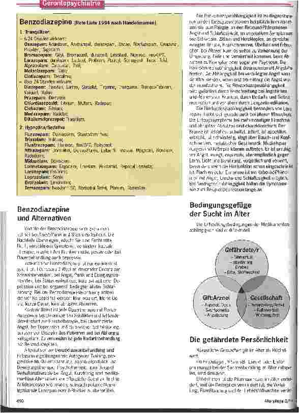 Vorschauseite 2: Aber ich brauche das doch ...! Medikamentenabhängigkeit im Alter weist andere Probleme auf als beim jungen Menschen