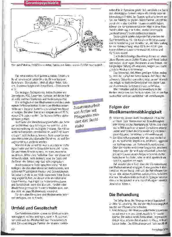 Vorschauseite 4: Aber ich brauche das doch ...! Medikamentenabhängigkeit im Alter weist andere Probleme auf als beim jungen Menschen