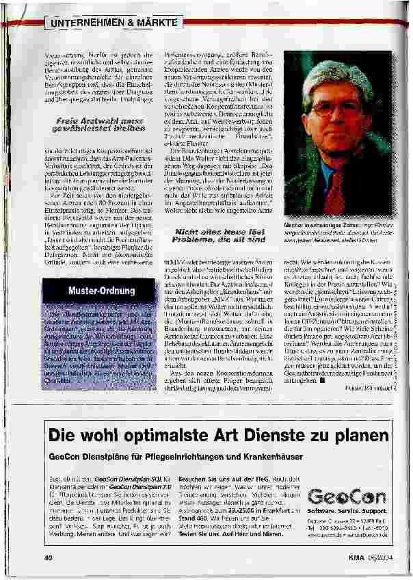Vorschauseite 3: Die Weichen für die Ärzte-GmbH sind gestellt