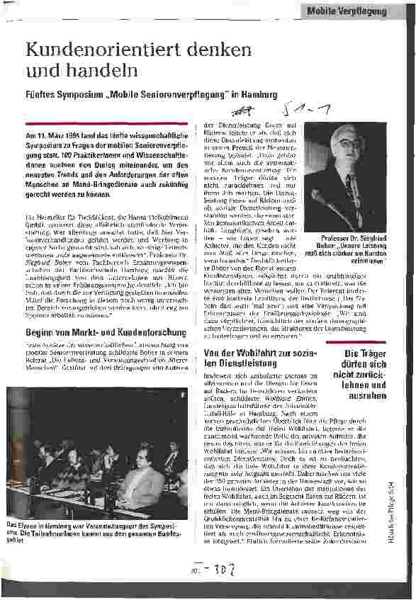 Vorschauseite 1: Kundenorientiert denken und handeln Fünftes Symposium Mobile Seniorenverpflegung in Hamburg