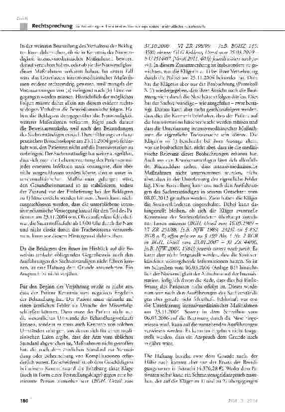 Vorschauseite 5: Zur Fortsetzung der Therapie eines Wachkomapatienten -mutmaßlicher PatientenwilleBGB§ 1901a, § 1901b