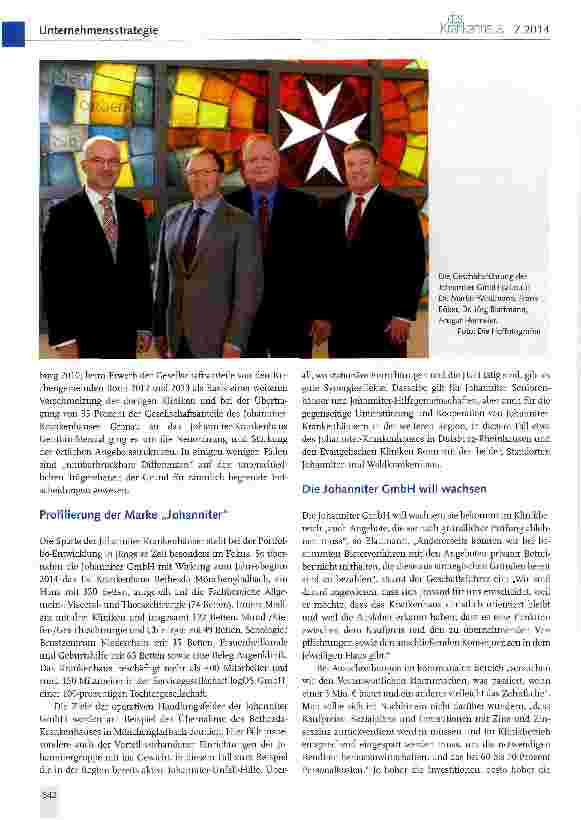 Vorschauseite 3: Johanniter GmbH: Clusterstrategie im Sinne eines „geordneten Wachstums11