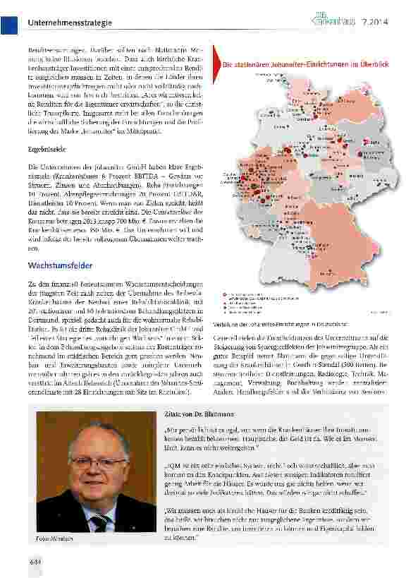 Vorschauseite 4: Johanniter GmbH: Clusterstrategie im Sinne eines „geordneten Wachstums11