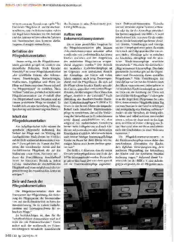 Vorschauseite 3: Dokumentation und Haftung in der häuslichen Kinderkrankenpflege - ein schmaler Verantwortungsgrad