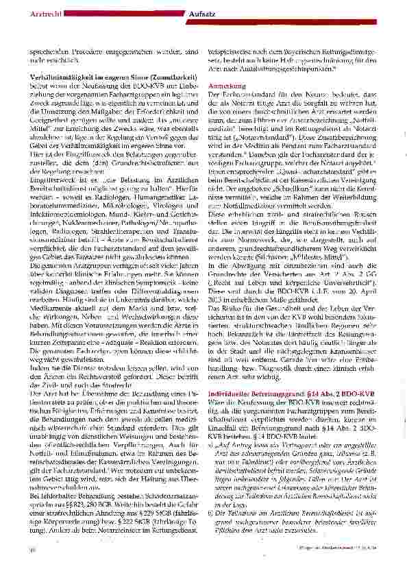 Vorschauseite 4: Gefährliche Tendenz: Bereitschaftsdienst gegen den Ärztemangel