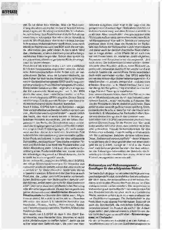 Vorschauseite 2: Produktrückrufaktionen: Schaden und Chance zugleich! Psychologische und juristische Aspekte des Produktrückrufs