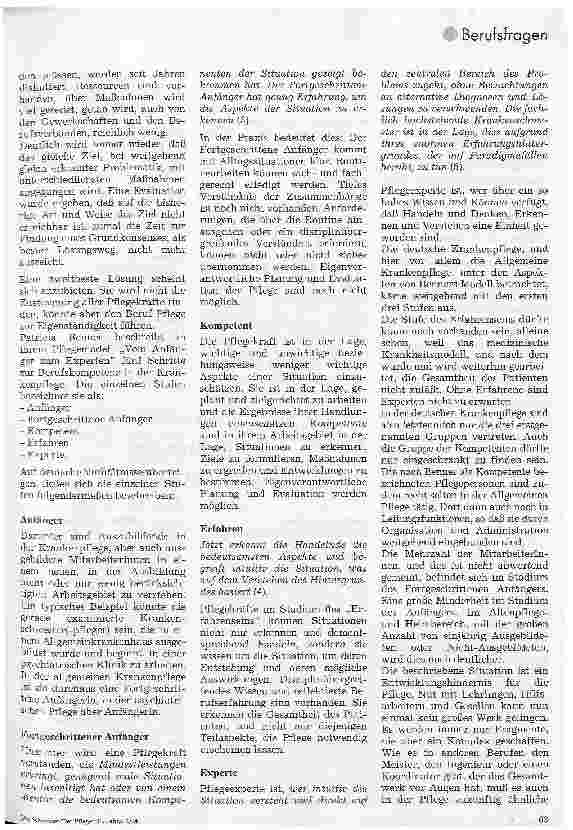 Vorschauseite 2: Zukunft der Krankenpflege
