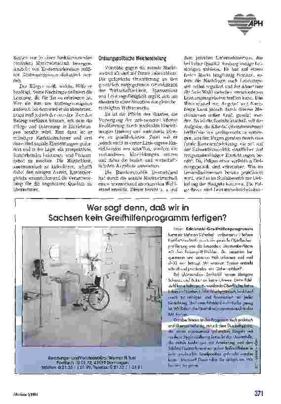 Vorschauseite 3: Mehr Markt statt mehr Bürokratie