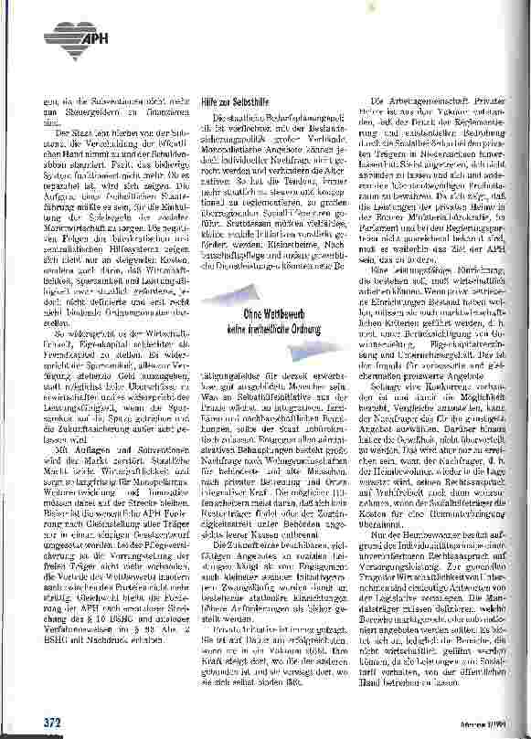 Vorschauseite 4: Mehr Markt statt mehr Bürokratie