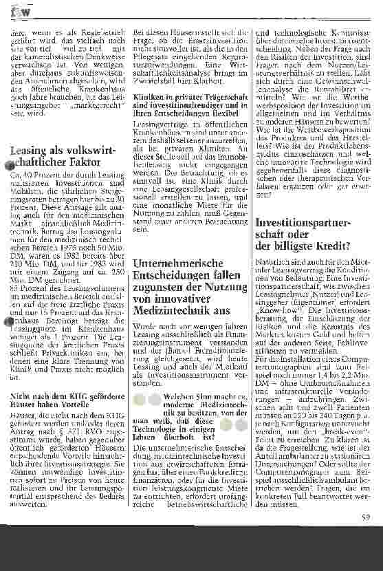 Vorschauseite 2: Leasing - eine alternative Investitionsstrategie?