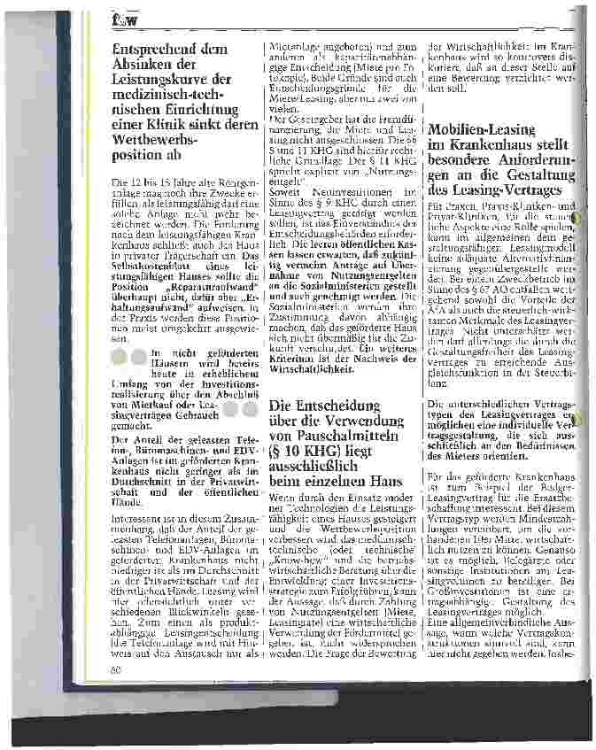 Vorschauseite 3: Leasing - eine alternative Investitionsstrategie?