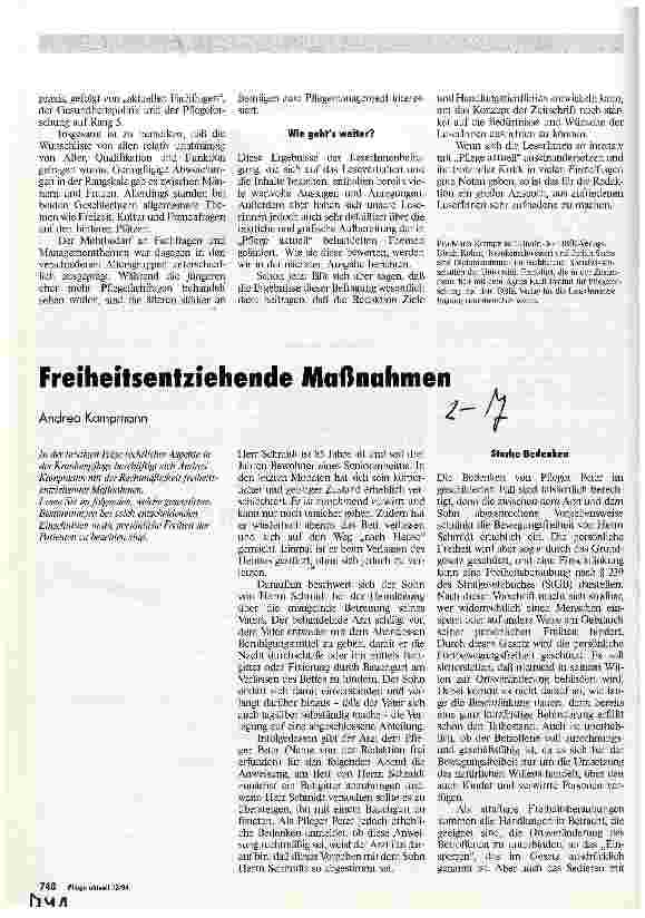 Vorschauseite 1: Freiheitsentziehende Maßnahmen