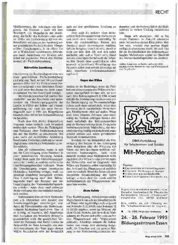 Vorschauseite 2: Freiheitsentziehende Maßnahmen