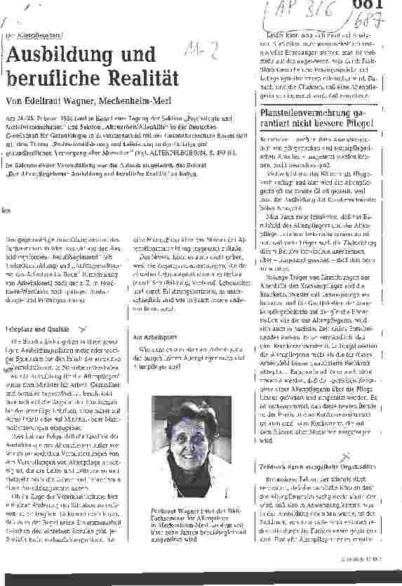 Vorschauseite 1: Ausbildung und berufliche Realität