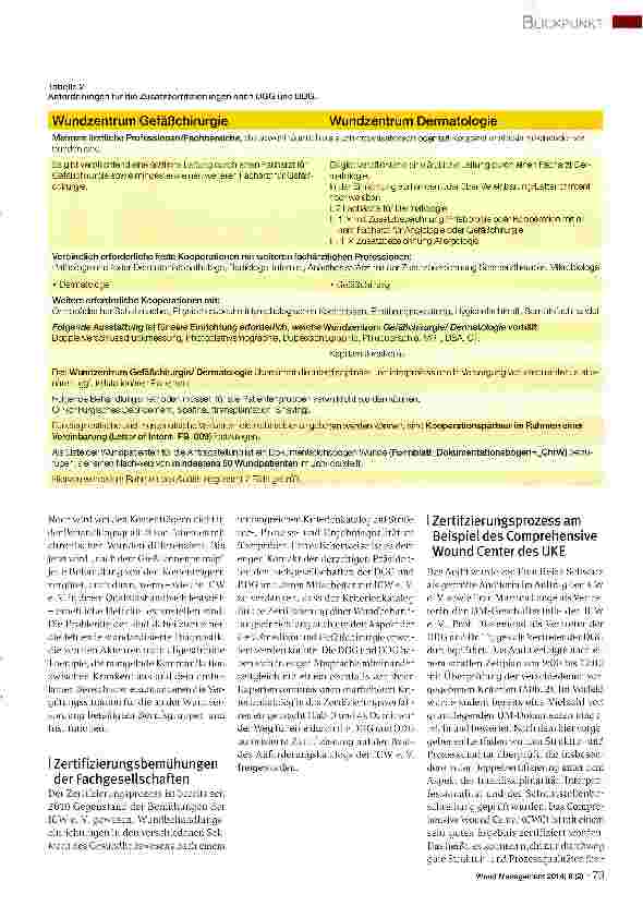 Vorschauseite 3: Das ICW e. V. Wundsiegel - Zertifzierung von Wundbehandlungseinrichtungen