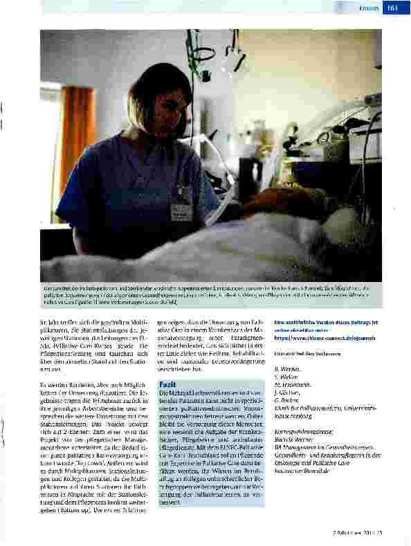 Vorschauseite 2: Ein Palliativ-Care-Konzept zur Verbesserung der palliativen Basisversorgung