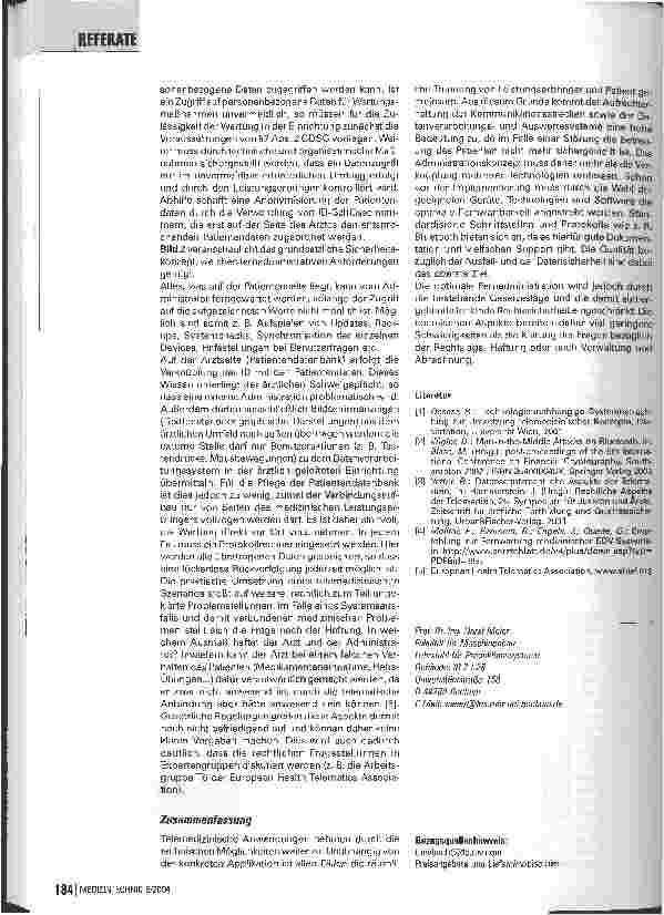 Vorschauseite 6: Fernadministration in der TelemedizinAnforderungen und Einschränkungen