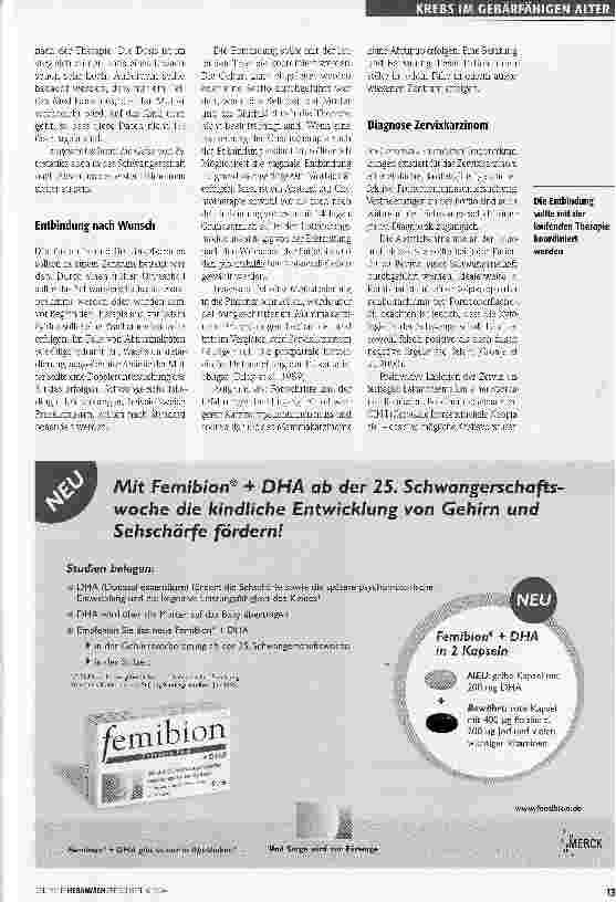 Vorschauseite 4: Krebs in der Schwangerschaft