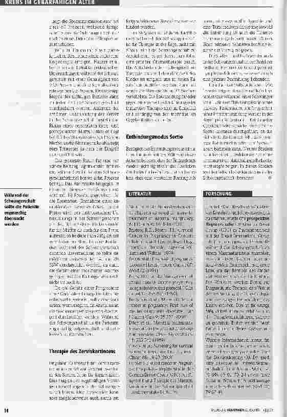 Vorschauseite 5: Krebs in der Schwangerschaft
