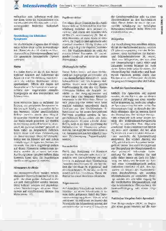 Vorschauseite 4: Der Hirntod - Definition, Ursachen, Diagnostik