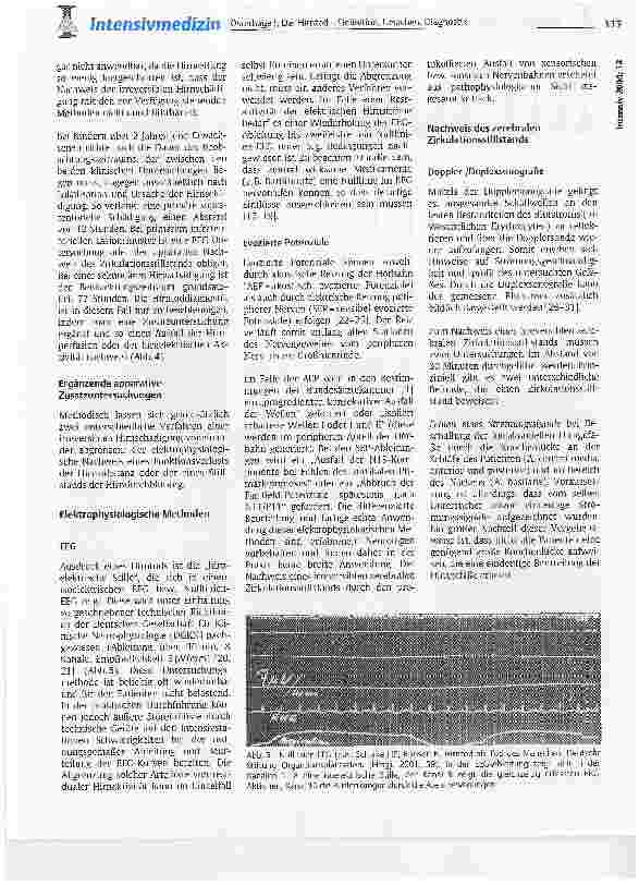Vorschauseite 6: Der Hirntod - Definition, Ursachen, Diagnostik