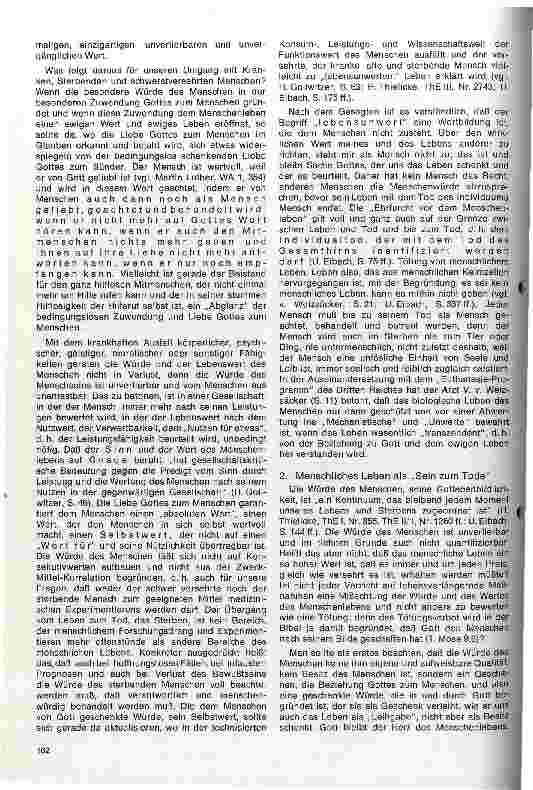 Vorschauseite 3: Sinnvolles meidzinisches Handeln auf der Grenze zwischen Leben und Tod - Theologische Überlegungen