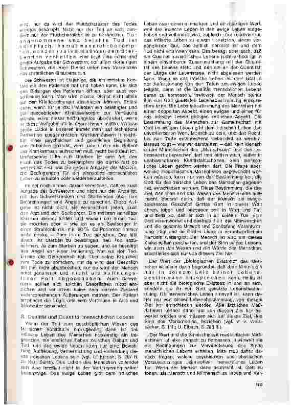 Vorschauseite 6: Sinnvolles meidzinisches Handeln auf der Grenze zwischen Leben und Tod - Theologische Überlegungen