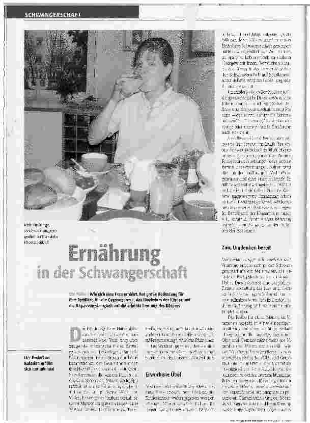 Vorschauseite 1: Ernährung in der Schwangerschaft