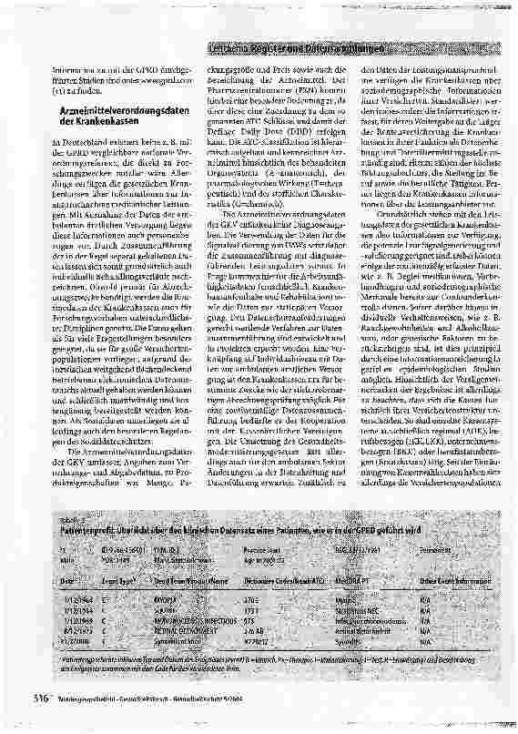 Vorschauseite 4: Datenbanken als Grundlage für Monitoring-Systeme in der Arzneimittelsicherheit