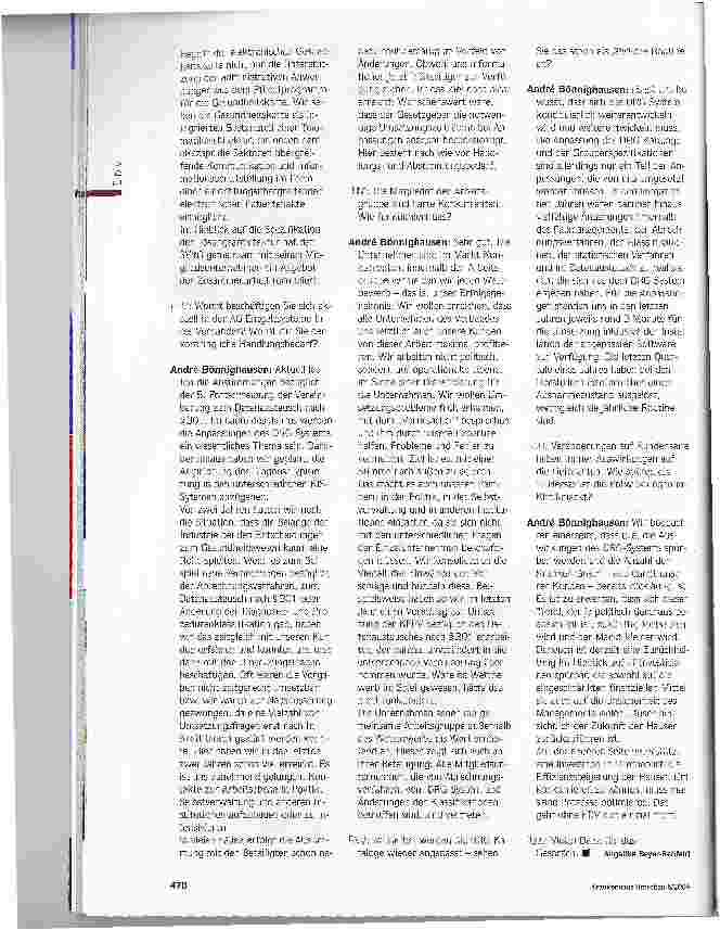 Vorschauseite 3: Für die DRGs gerüstet?