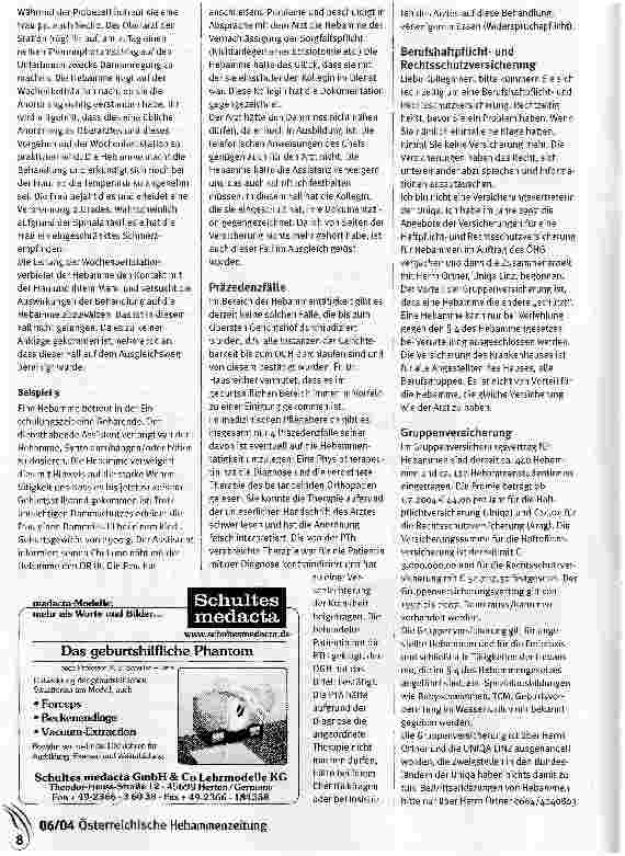 Vorschauseite 3: Hebammen und Schadensfälle