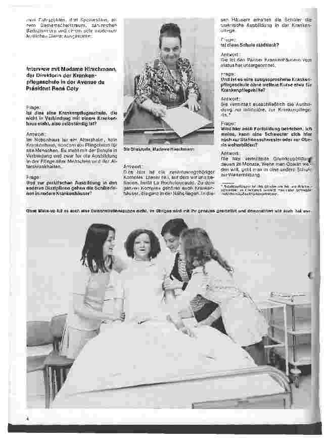 Vorschauseite 3: Krankenpflege in Frankreich (1) Die Ausbildung
