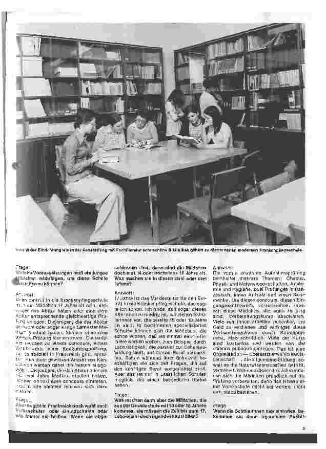 Vorschauseite 4: Krankenpflege in Frankreich (1) Die Ausbildung