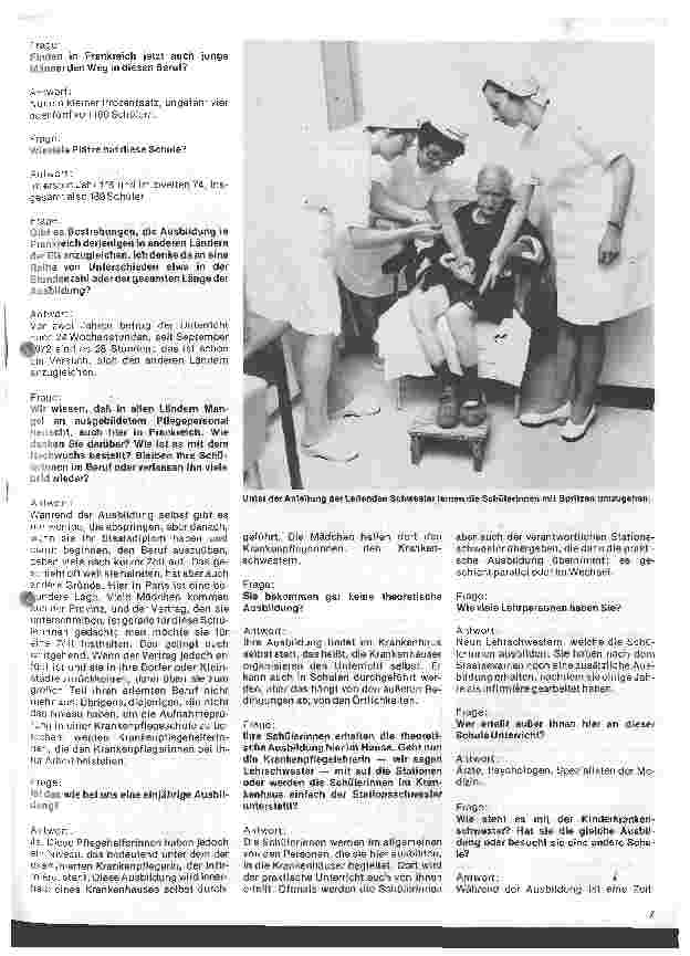Vorschauseite 6: Krankenpflege in Frankreich (1) Die Ausbildung