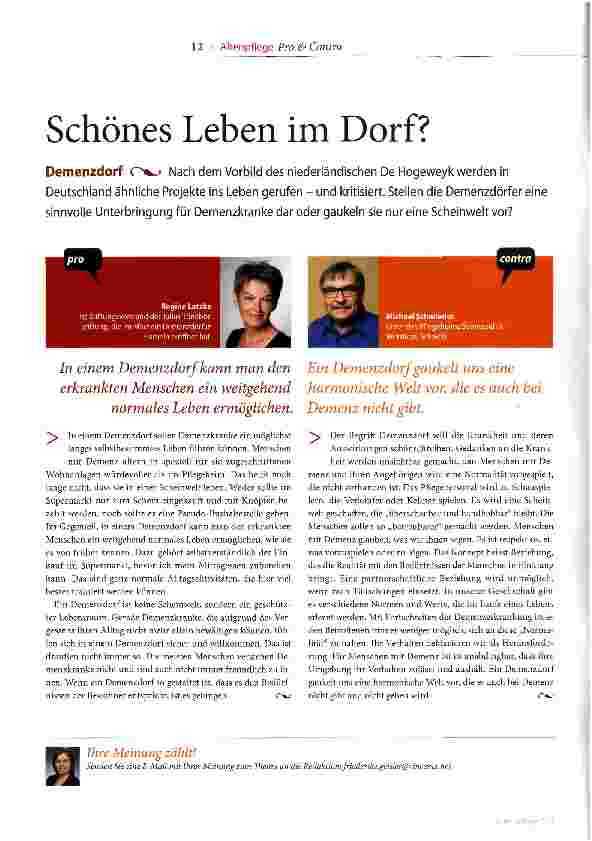 Vorschauseite 1: Schönes Leben im Dorf?
