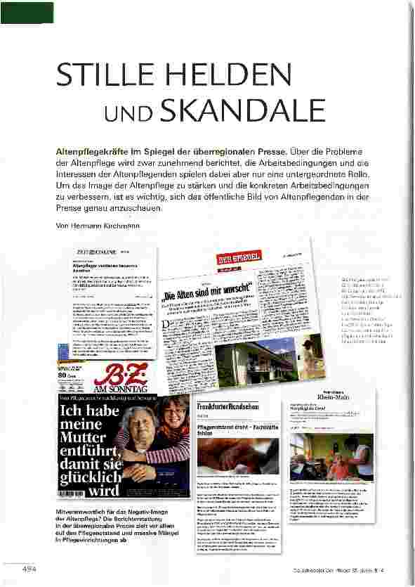 Vorschauseite 1: STILLE HELDEN UND SKANDALE