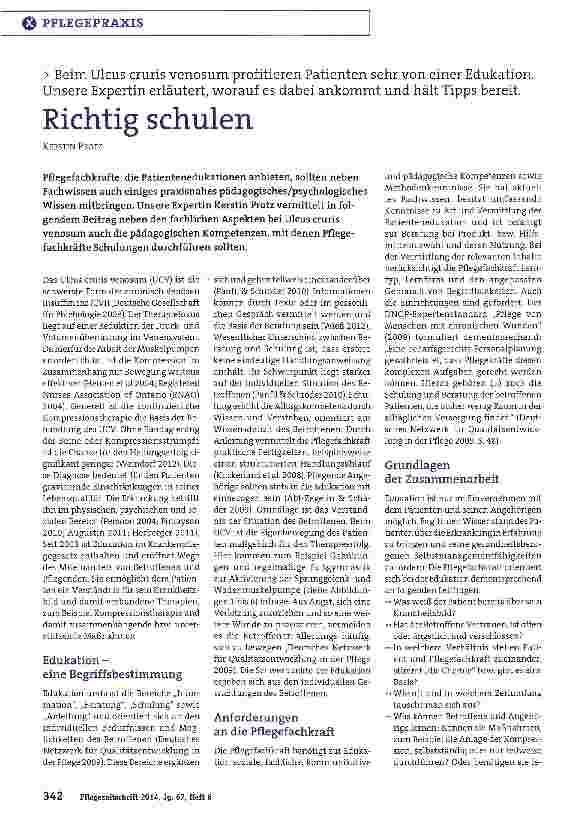 Vorschauseite 1: Richtig schulen