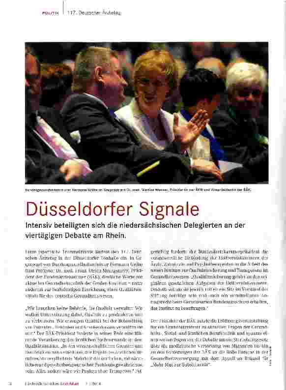 Vorschauseite 1: Düsseldorfer Signale