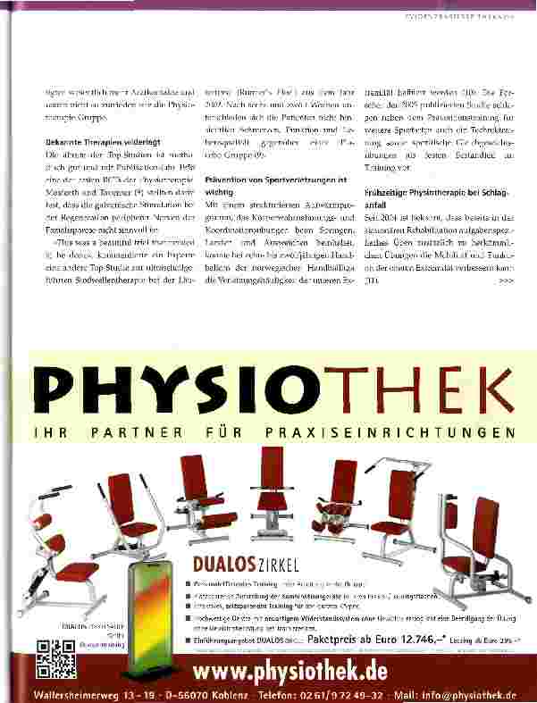 Vorschauseite 2: Top-15-Studien Physiotherapie