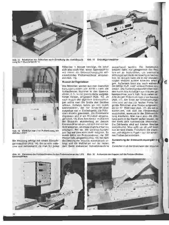 Vorschauseite 4: Transfusionskunde, Blutgruppenserologie und Immunhämatologie 30. Folge:Der Radioimmunoassay (RIA) zum Nachweiß v. Australia-Antigen