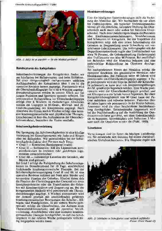 Vorschauseite 3: Typische Sportverletzungen aus orthopädischer Sicht