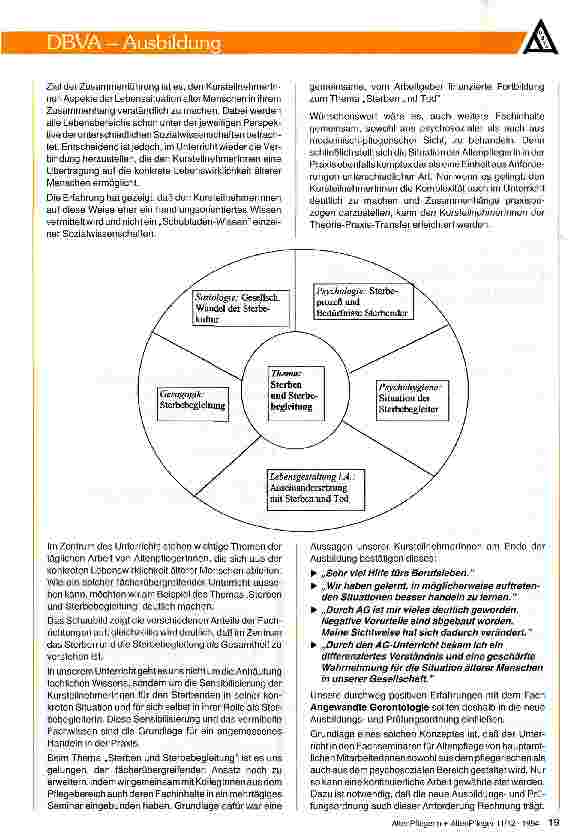 Vorschauseite 2: Integratives Unterrichtskonzept erleichtert den Theorie-Praxis-Transfer Ein fünfjähriges Modellprojekt von Fachseminaren der Arbeiterwohlfahrt in Marl, Herten und Gelsenkirchen ze…