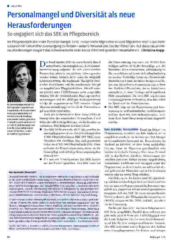 Vorschauseite 1: Personalmangel und Diversität als neue Herausforderungen